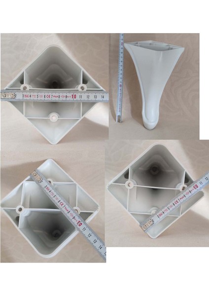 Nergis Mobilya Ayağı Baza Koltuk Kanepe Ayağı Puf Tv Ünitesi Ayağı 8 Adet 20 cm Beyaz Renk modelleri