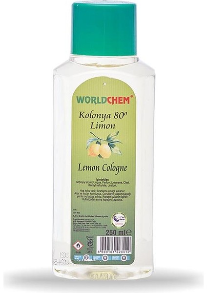 Limon Kolonyası 250ML Helal Ürün