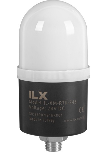 Rgb İkaz Lambası - Ø70 R7K Flaşör Seri 24 Vdc Ses Yok 5 Renk