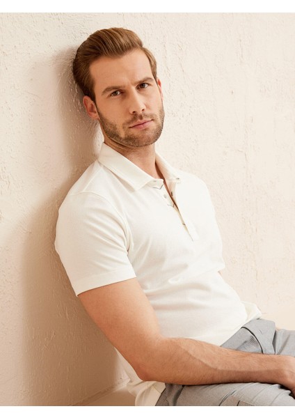 Polo Yaka Pamuklu Slim Fit Tişört