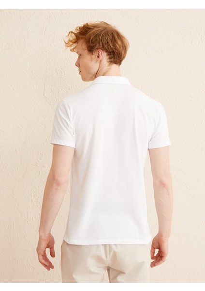 Polo Yaka Pamuklu Slim Fit Tişört