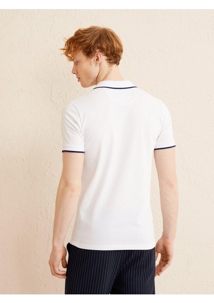 Polo Yaka Pamuklu Slim Fit Tişört fırsatları