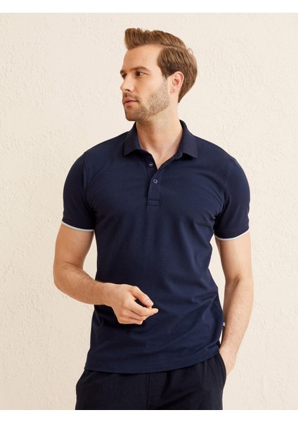 Polo Yaka Pamuklu Slim Fit Tişört