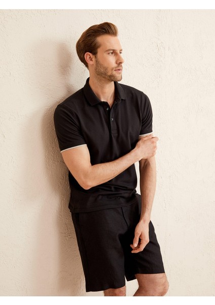 Polo Yaka Pamuklu Slim Fit Tişört
