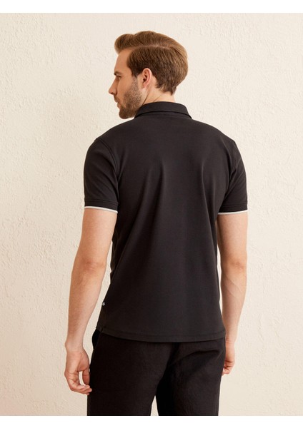 Polo Yaka Pamuklu Slim Fit Tişört