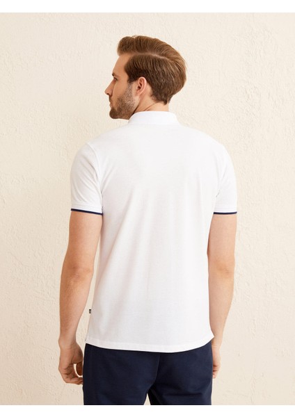 Polo Yaka Pamuklu Slim Fit Tişört