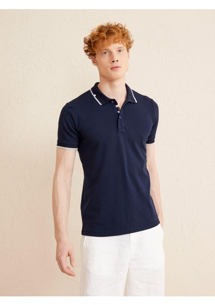 Polo Yaka Pamuklu Slim Fit Tişört