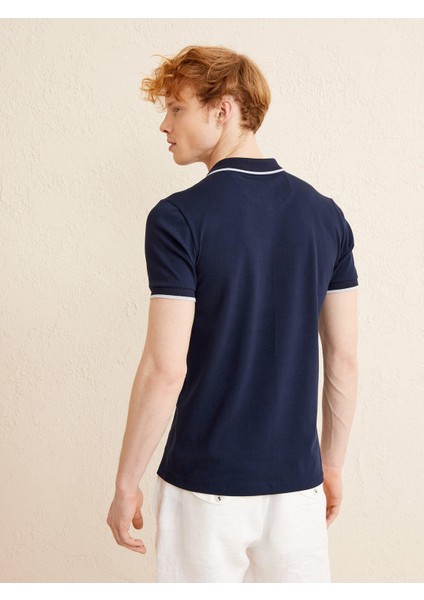 Polo Yaka Pamuklu Slim Fit Tişört fırsatları