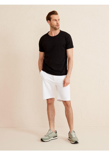 Bisiklet Yaka %100 Pamuk Regular Fit Basic Tişört fiyatları