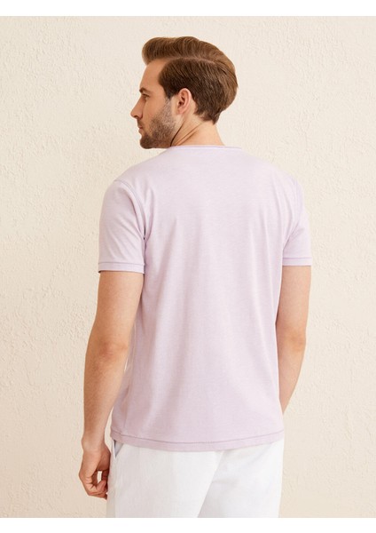 Bisiklet Yaka %100 Pamuk Regular Fit Basic Tişört fırsatları