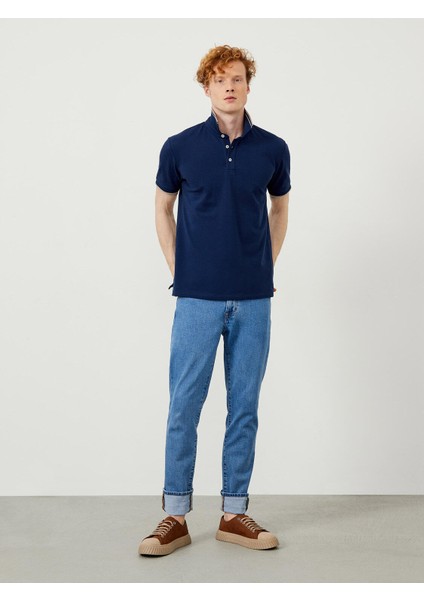 Polo Yaka %100 Pamuk Slim Fit Basic Tişört