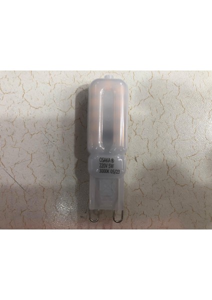 5 Adet Osaka 5W= 40W 380 Lümen G9 Buzlu LED Lamba 3000 Kelvin Sarı