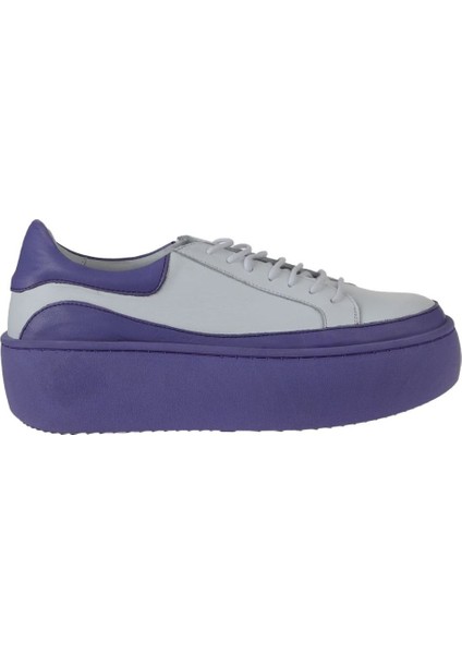 Mor Beyaz Deri Kadın Sneakers 01WV5503 fiyatları