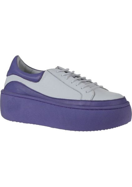 Mor Beyaz Deri Kadın Sneakers 01WV5503 modelleri