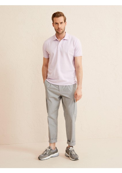 Polo Yaka %100 Pamuk Regular Fit Basic Tişört