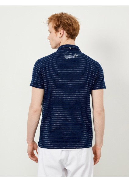 Erkek Lacivert Regular Fit Pamuklu Polo Yaka Tişört fırsatları