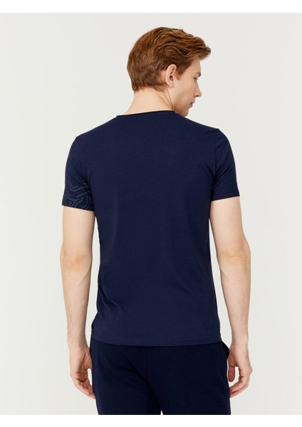 Bisiklet Yaka Slim Fit Modal Baskılı Tişört fırsatları
