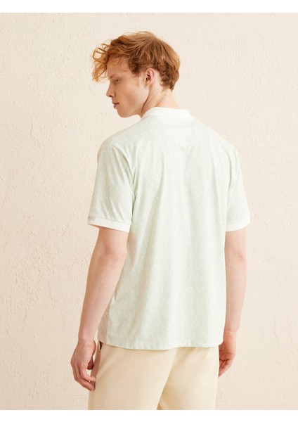 Polo Yaka Pamuklu Oversize Baskılı Tişört fırsatları