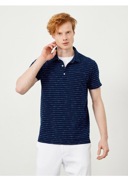Polo Yaka %100 Pamuk Regular Fit Çizgili Tişört modelleri