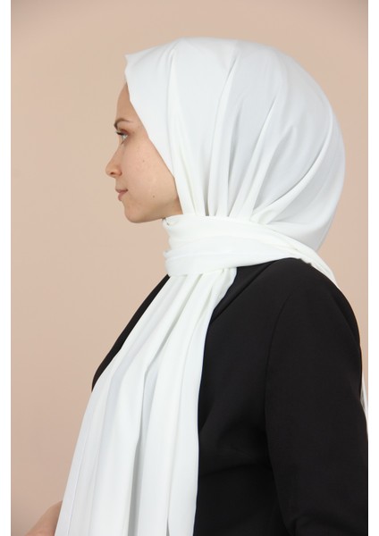 Beyaz Sima Medine İpeği Şal modelleri