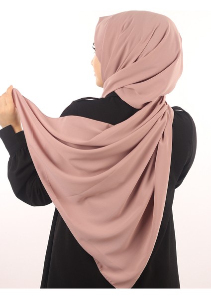 Koyu Pudra Sima Medine İpeği Şal modelleri