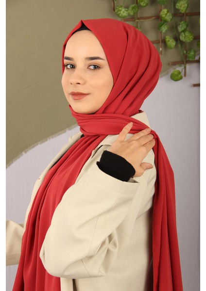 Koyu Kırmızı Sima Medine İpeği Şal fiyatları