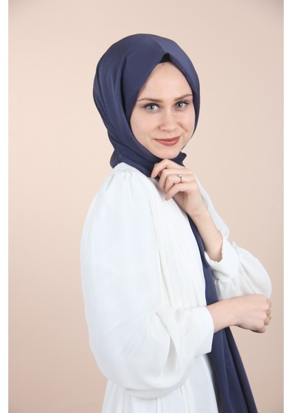 Koyu Lacivert-83 Sima Janjanlı Şifon Şal modelleri