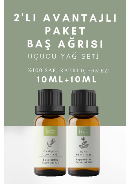 2'li Difuser Karışımı Derin Nefes Okaliptus & Nane Uçucu Yağı 100 Saf Uçucu Yağı