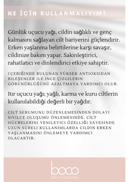 Yaşlanma Karşıtı 2'li Avantajlı Bakım Paketi,Itır Ve Günlük Uçucu Yağı,Saf Aromaterapi Yağları 20 ml