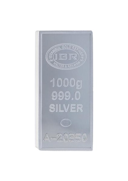 1000 Gram Külçe Gümüş 999.0 Saflıkta