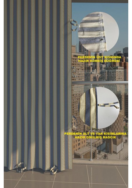 Balkon Perdesi Branda Kumaşı-Yağmur Geçirmez-Kalın-Bağcıklı-Düğmeli fiyatları