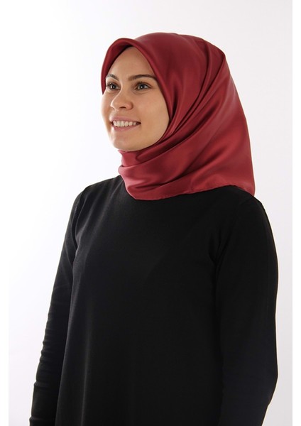 Kırmızı Armine Sura Ipek Düz Eşarp 1002 - 249