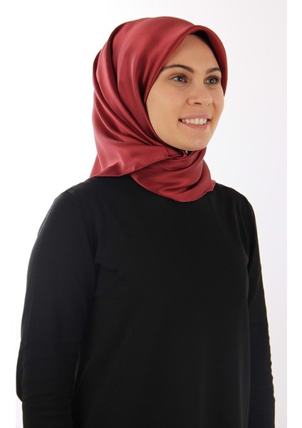 Kırmızı Armine Sura Ipek Düz Eşarp 1002 - 249