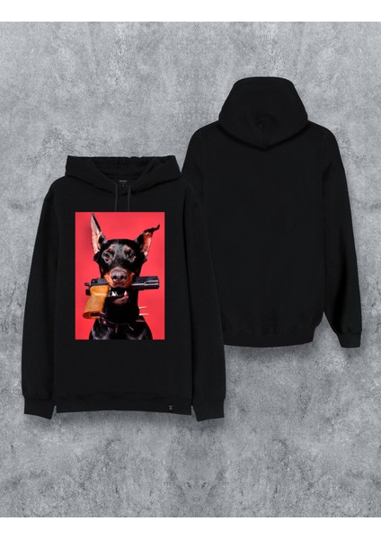 Köpek Özel Tasarım Baskılı Kapşonlu Unisex Sweatshirt