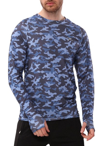 S.p.q.r Uzun Kollu T-Shirt Evoco Mavi