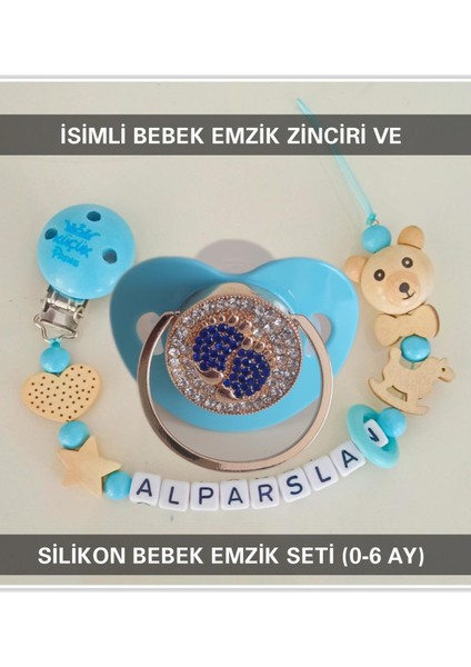 Sahi Aksesuar Isimli Emzik Zinciri ve Silikon Emzik Seti BEZYI378