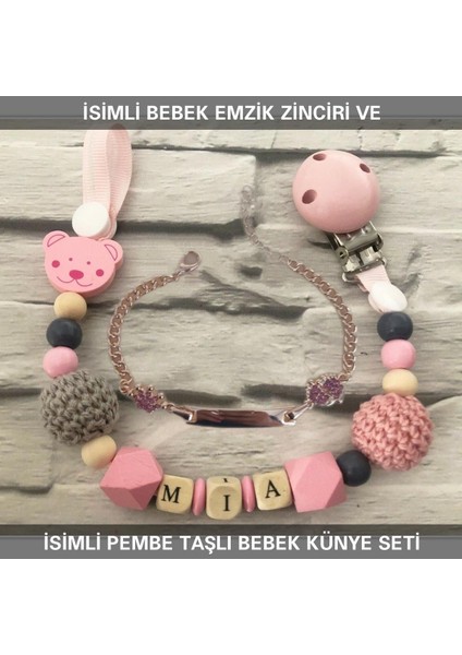 Isimli Bebek Emzik Zinciri ve Isimli Bebek Künyesi BEZYI408