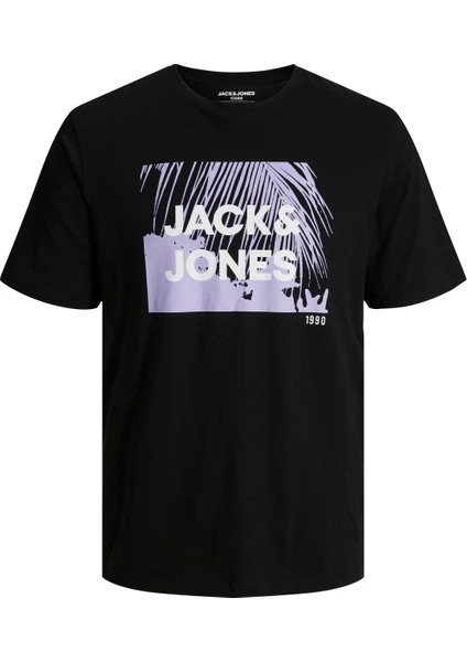 Jack & Jones Önü Baskılı Erkek Tişört 12238842