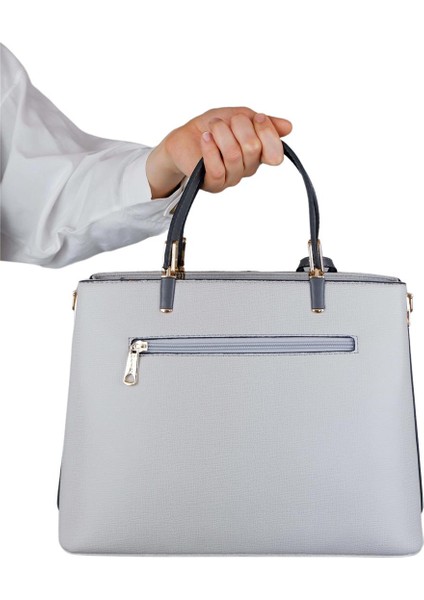 M814 Açık Gri Suni Deri Bayan Çapraz El ve Omuz Çantası modelleri