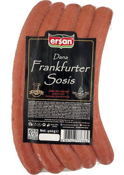 Erşan Dana Frankfurter Sosis 400 gr