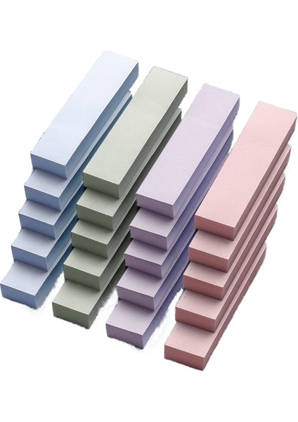 Morandi Renkli Post-It Kendinden Yapışkanlı Not Kağıdı Dört Renkli Çizgili Morandi 20 Yaprak 2000 (Yurt Dışından)