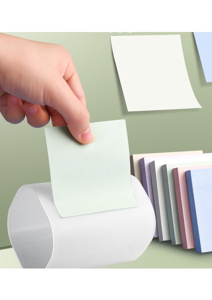 Morandi Renkli Post-It Kendinden Yapışkanlı Not Kağıdı Sarı Kare 10 Kopya 1000 Yaprak (Yurt Dışından)
