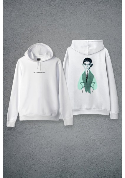 Franz Kafka Dönüşüm Metamorphosis Kitap Tasarım Baskılı Kapşonlu Unisex Hoodie