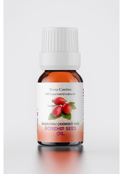 Kuşburnu Çekirdeği Yağı %100 Doğal Bitkisel Sabit Yağ, Rosehip Seed Oil, Rosa Canina 10 ml