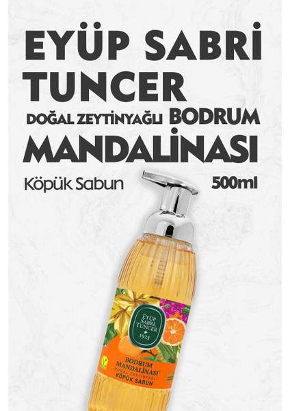 Zeytinyağlı Bodrum Mandalinası Köpük Sabun 500 ml