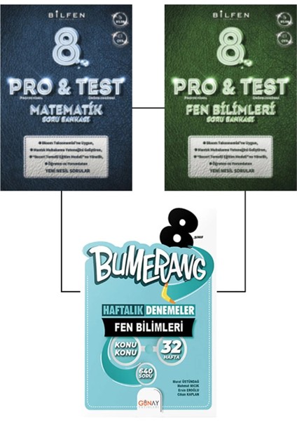 Protest 8. Sınıf Matematik ve Fen Soru Bankası-Bumerang Deneme 8. Sınıf Fen Bilimleri Denemesi