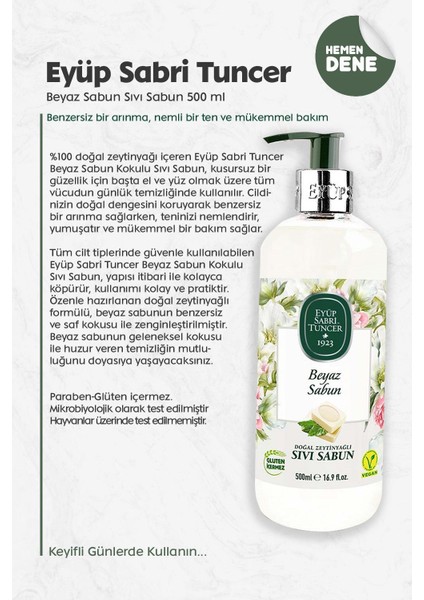 Beyaz Sabun Sıvı Sabun 500 ml fiyatları