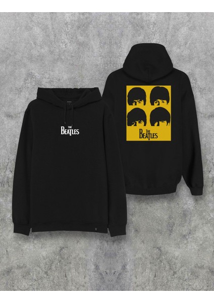The Beatles Müzik Grubu Baskılı Kapşonlu Tasarım Hoodie