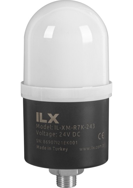 Rgb İkaz Lambası - Ø70 R7K Sabit Seri 24 Vdc Ses Yok 5 Renk