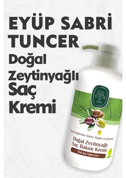 Doğal Zeytinyağlı Saç Kremi 600 ml Pet Şişe